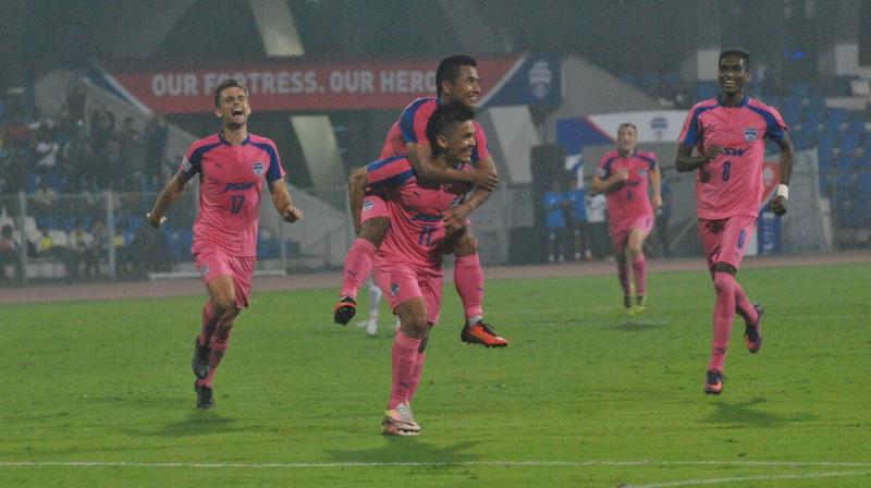 They may have lost the final of the AFC Cup, but Bengaluru FC won millions of hearts by showing their support for the women in the Karnataka capital. (Photo: I-League Media)