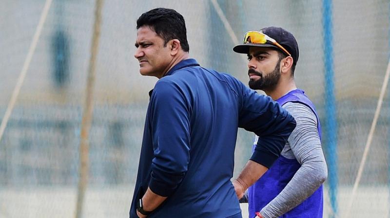 It is learnt that Anil Kumble, who replaced former Team Director Ravi Shastri at the helm of the affairs last year, has ruffled quite a few feathers in the Virat Kohli-led Indian side. (Photo: PTI)