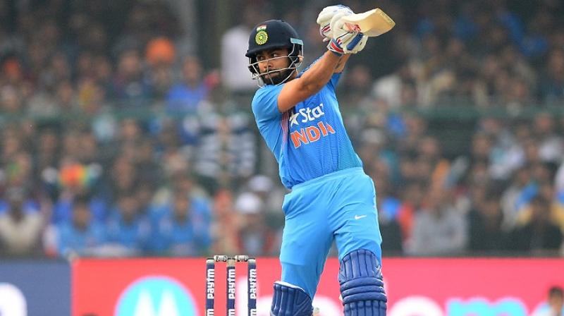 Indian captain Viurat Kohli is the only Indian in the ICC ODI rankings for batsmen. (Photo: AFP)