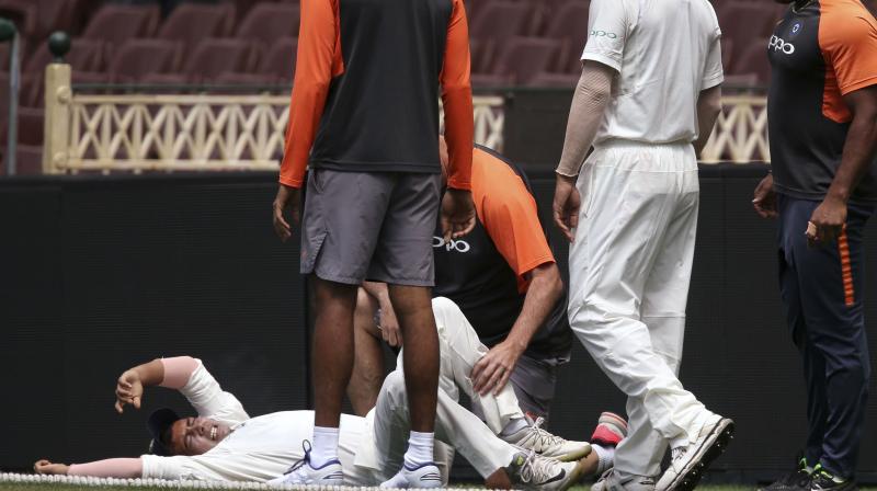 More than the runs scored by CA XI, it was Shaws ankle injury which gave India the grief as he was ruled out of the first Test in Adelaide starting December 6. (Photo: AP)