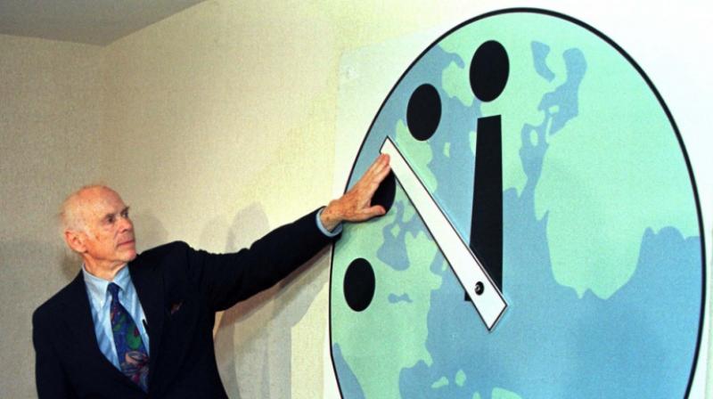 The Doomsday Clock was created in 1947. It has changed 19 times since then.