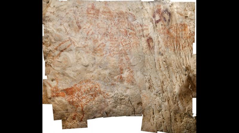 The discovery adds to a growing body of evidence that cave painting did not emerge only in Europe, as was once thought. (Photo: AFP)