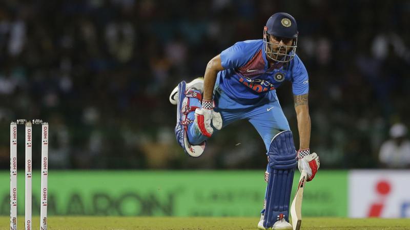 Manish Pandey scored 42 runs in Indias run chase. (Photo: AP)