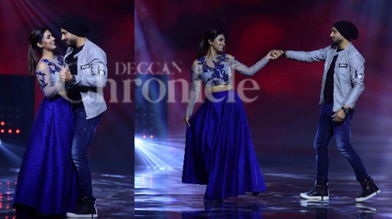 Geeta Basra and Harbhajan Singh are dancing on the set of Nach Baliye 8. Although multiple reports suggest the couple will make an entry soon, the coupl