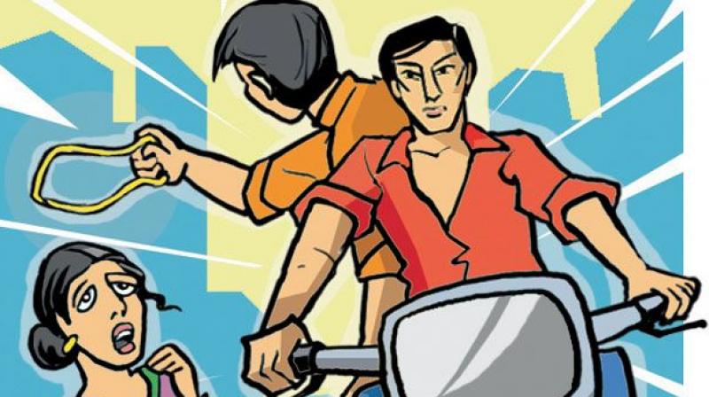 The city police on Tuesday arrested a former police constable Annabatula Satya Srinivasa Rao, 39, for his involvement in chain-snatching and property offences in Vizag city.