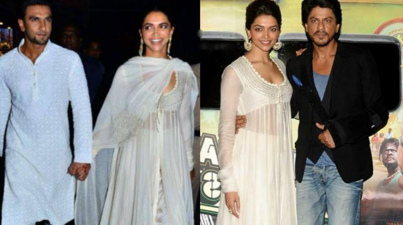 Deepika Padukone and Ranveer Singh were clicked by shutterbugs at the special screening of their controversial film Padmaavat. The actress had worn the same outfit during Chennai Express promotions.