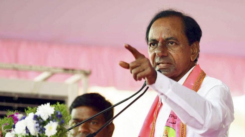 K Chandrasekhar Rao said he will ensure that demand for raising quotas was accepted if people elected TRS candidates from all 17 Lok Sabha seats of Telangana next year. (Photo: PTI)