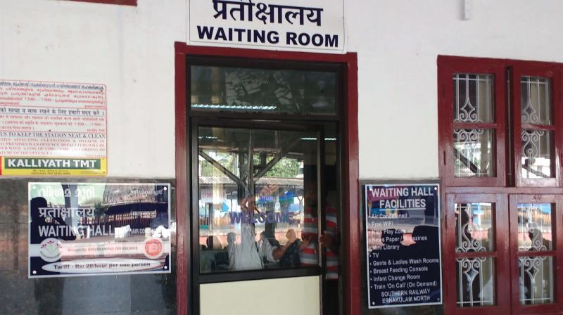 Air-conditioned waiting room at North railway station managed by Kudumbashree. (file pic)