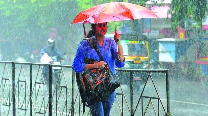 The city might witness rain or thundershowers towards afternoon or evening