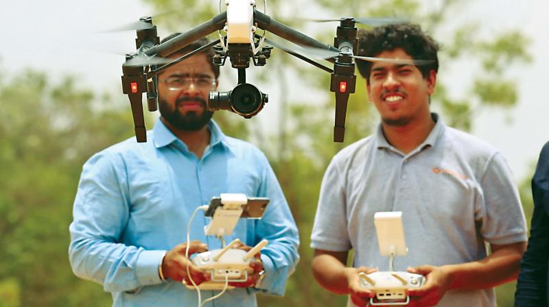 A pilot project of Unmanned Aerial Systems with demonstrative applications was launched in Bengaluru on Thursday   (Image: DC)
