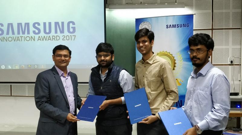 The winners were given cash prizes worth INR 2.5 lakh while the five finalists received merit recognition from Samsung.