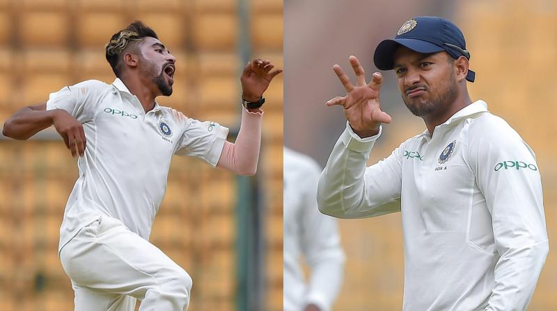 While youngster Prithvi Shaw was handed his debut in the opener, Virat Kohli and the team management also decided to give a maiden Test cap to fast bowler Shardul Thakur. (Photo: PTI)