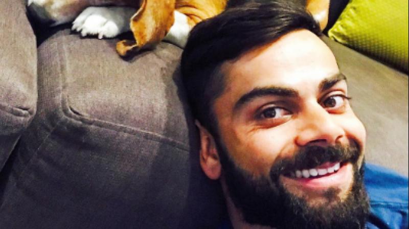Kohli enjoyed his one-day off by spending some quality time at home. (Photo: Twitter)
