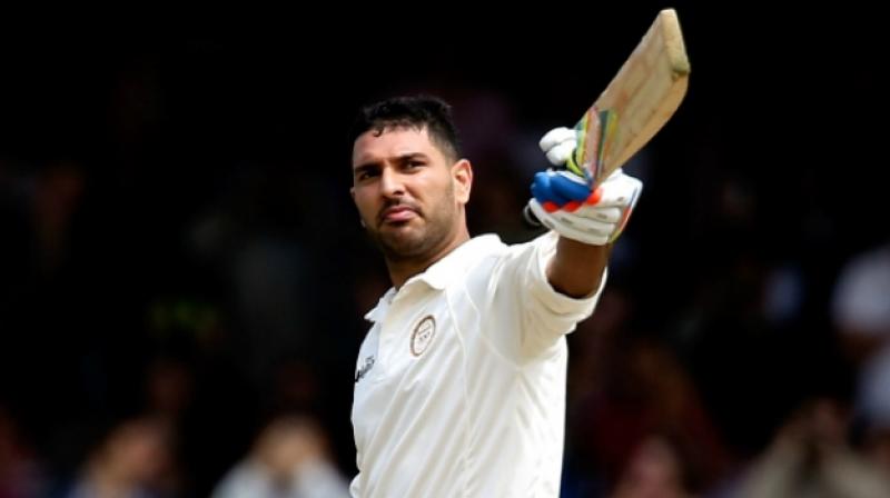 Yuvrajs 25th first-class hundred was studded with 24 boundaries. (Photo: BCCI)