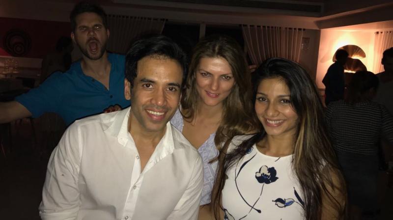 Tusshar Kapoor had a ball partying.