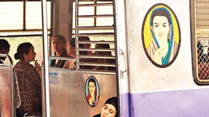 A majority of the daily commuters on passenger trains are women working at hospitals and business establishments in the city.
