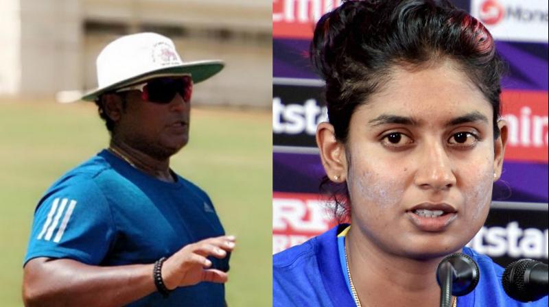 Responding to Mithalis charge that he asked her to not even show up at the ground for the league match against Australia, Powar said he merely asked her to rest at the hotel to recover from a niggle. (Photo: Twitter / PTI)