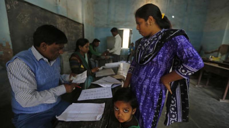 In fourth phase, over 12 districts spread over 53 constituencies, are going for polling including the likes of Bundelkhand, and the Congress-dominant Rae Bareli region. (Photo: AP)