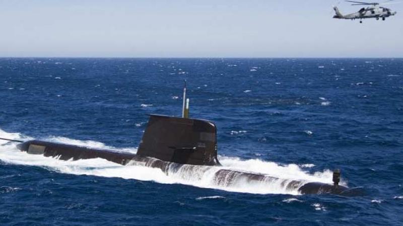 Australia announced in April that DCNS, a French state majority-owned company, had been chosen to design 12 diesel-electric submarines at a cost of at least 56 billion Australian dollars. (Photo: AFP)