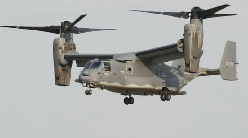 Last on Tuesday an MV-22 Osprey made what Marines called a controlled landing just off the Okinawan coast during a night training flight that left the aircraft in pieces. (Photo: AFP)