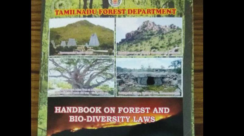 Field guide prepared by the Tamil Nadu forest dept on Tiruvannamalai