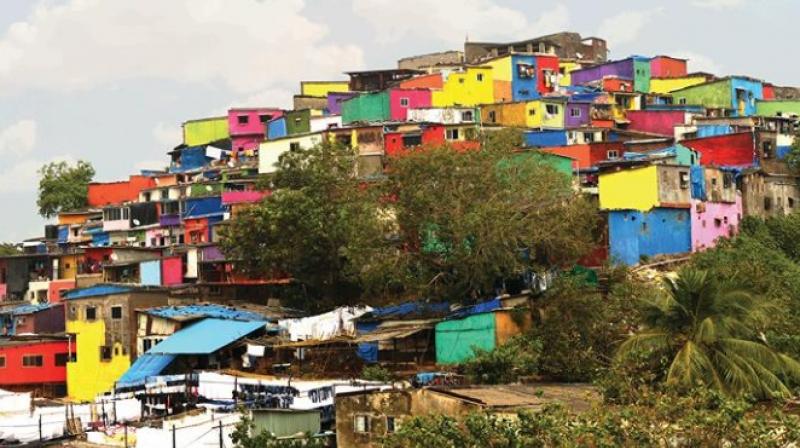 After the monsoon ends Chal Rang De will start planning ways to transform its next slum. (Facebook Screengrab/ Chal Rang De)