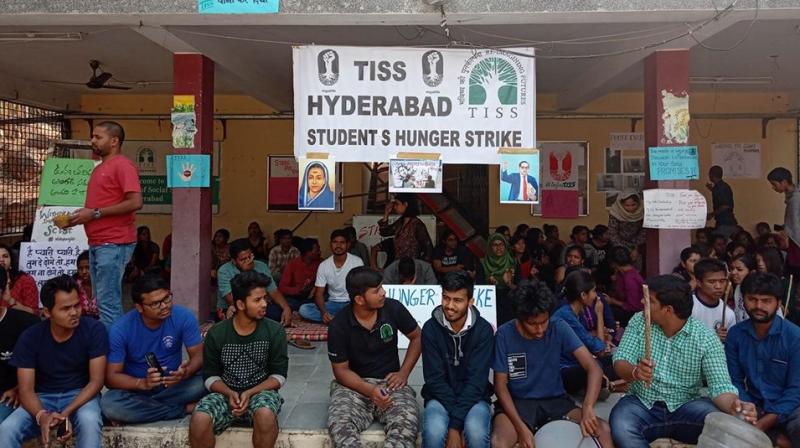 A TISS Hyderabad representative said on Monday night that the hunger strike is the last step and is an ultimatum to the Ministry of Human Resource and Development and University Grants Commission. (Photo: Facebook)