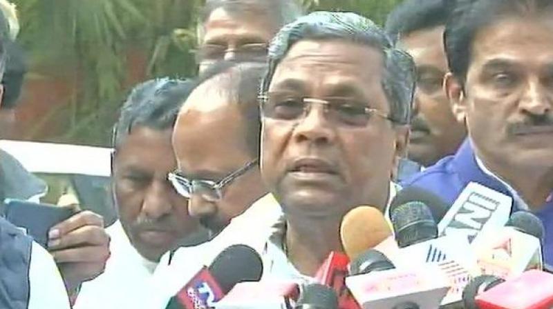 I am told that a list of Congress candidates for Karnataka election is under circulation. The AICC has not approved the list of candidates yet. The list under circulation is fake, Siddaramaiah said in a tweet. (Photo: ANI | Twitter)