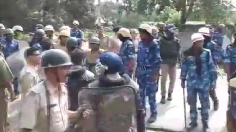 The poll panel has asked the state government and the police to make elaborate security arrangements so that polling can be held in a free and fair manner. (Photo: ANI | Twitter)