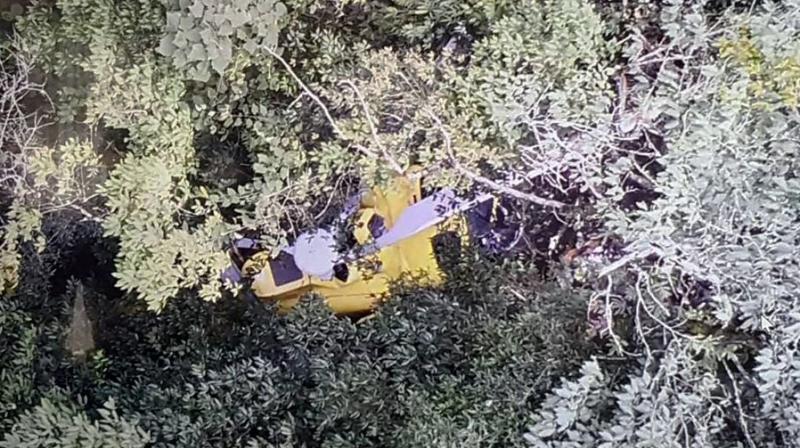 The single-pilot Kathmandu-bound Altitude Air helicopter was carrying six passengers, including a Japanese trekker, when it lost contact with air traffic control after taking off from the central district of Gorkha. (Photo: ANI | Twitter)