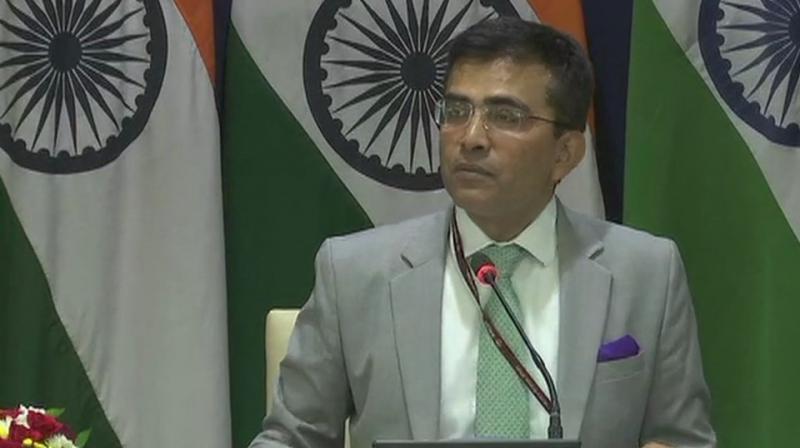 Kumar said India has been taking up the issue with Pakistan on inclusion of the Sikh holy shrine in the protocol between India and Pakistan on visit to religious shrines. (Photo: ANI | Twitter)
