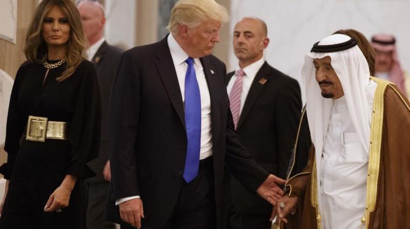 We protect Saudi Arabia. Would you say theyre rich. And I love the King, King Salman. But I said King - were protecting you - you might not be there for two weeks without us - you have to pay for your military, Trump said to cheers at a rally in Southaven, Mississippi. (Photo: AP)