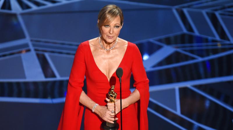 Allison Janney accepts the award for best performance by an actress in a supporting role for \I, Tonya\ at the Oscars. (Photo: AP)