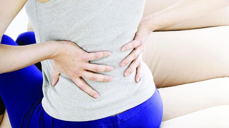 Several reasons for back pain are  accidents, fall,  jaundice, weakness of nerves leading to numbness in finger and toe tips and also due to cancer.
