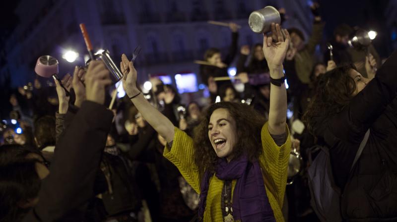 International Womens Day sees women from across the globe come together to force the world to recognise inequalities  and celebrate the achievements of women who have overcome these societal barriers. (Photo: AP)