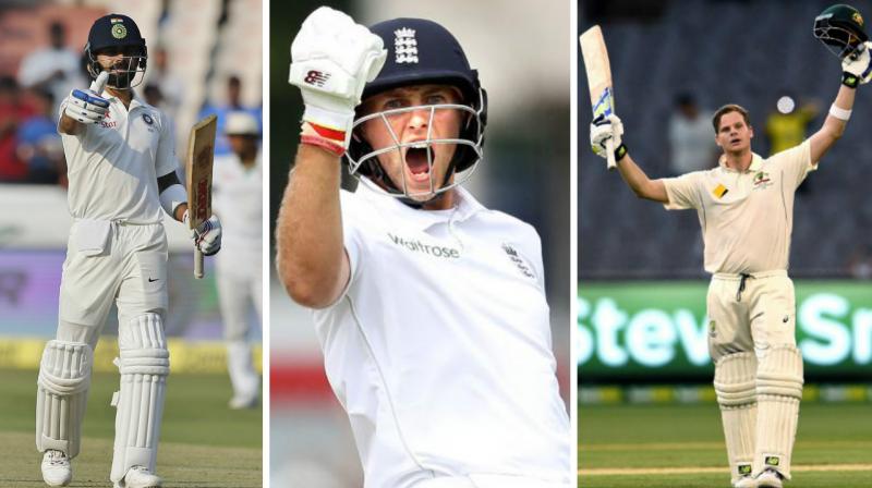 \You look at other guys whove taken similar roles like Virat (Kohli) and Steve Smith and theyve gone on to bigger and better things and taken their game to the next level. I dont see why I cant look at it in the same light,â€said Englands newly-appointed Test skipper Joe Root. (Photo: AP / AFP)