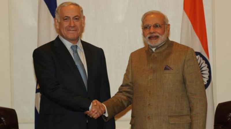 Prime Minister Narendra Modi and Israel PM Benjamin Netanyahu (Photo: PTI)