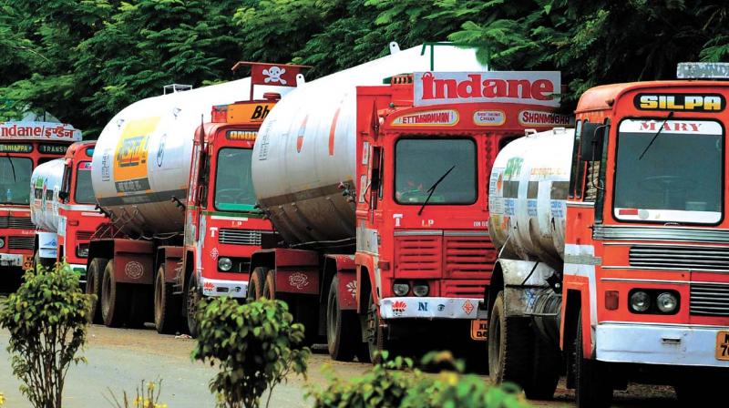 More than 300 tanker lorries are waiting outside the terminal to fill fuel from the plant.
