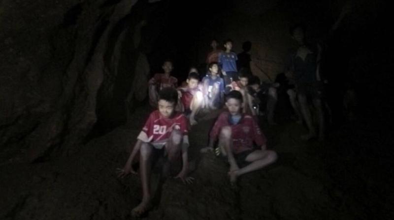 The Thai footballers, aged 11-16, have been stuck in darkness deep underground after setting off to explore the cave with their 25-year-old coach after training on June 23. (Photo: AP)