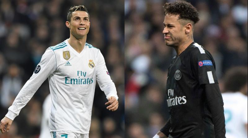 Neymar, who is being potentially eyed as Cristiano Ronaldos successor at the Santiago Bernabeu, will take a few lessons from his rival as Emerys side eye revenge in the second leg. (Photo: AFP)