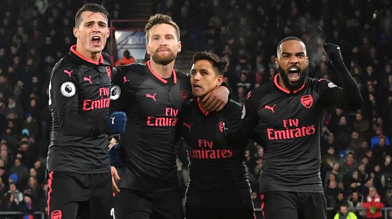 Arsenal maintained its push for the top four in the English Premier League by beating Crystal Palace 3-2 on Thursday. (Photo: AFP)