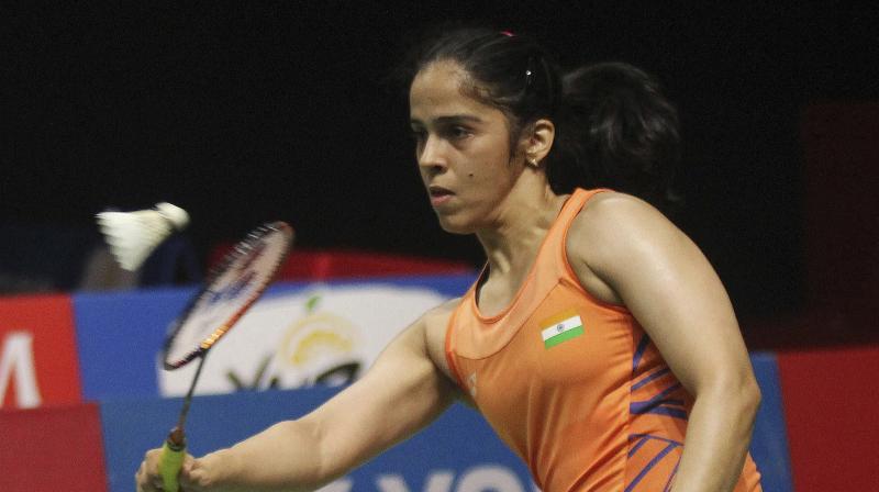 Up against Shruti Mundada in the pre-quarters, Saina had a look at the surface and immediately made it clear that she wont risk playing on it given that the All England Championship was around the corner. (Photo: AP)