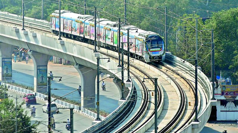 File picture of Metro train on the track.