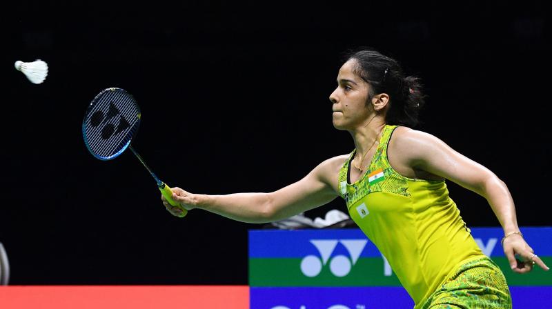 Saina, who claimed a second gold at Commonwealth Games and an Asian Games bronze this season, beat former national champion Rituparna Das 21-19 21-14 to set up a meeting with Indonesias Ruselli Hartawan. (Photo: AFP)