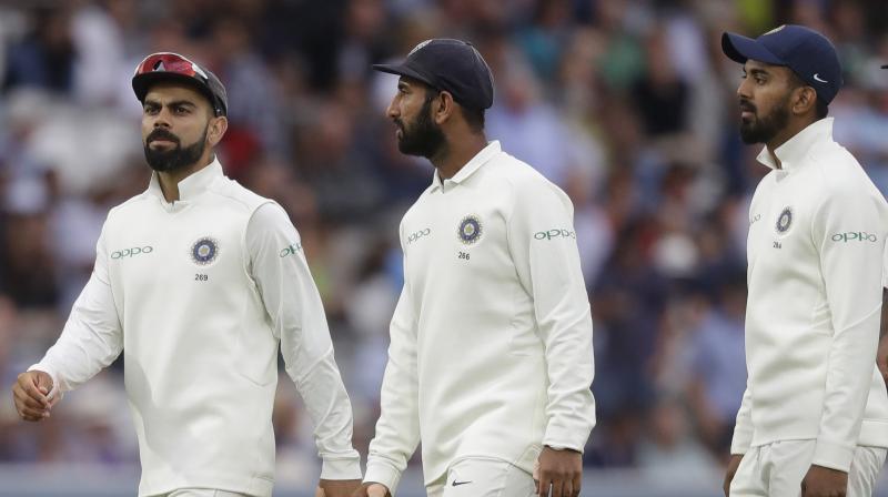 â€œSo far, the Indian players have let themselves and their supporters down. The batting has been so naive and irresponsible, it has bordered on stupidity. Wafting drives at tempting outswingers is thoughtless,â€ Geoffrey Boycott wrote in his column for the Daily Telegraph. (Photo: AP)