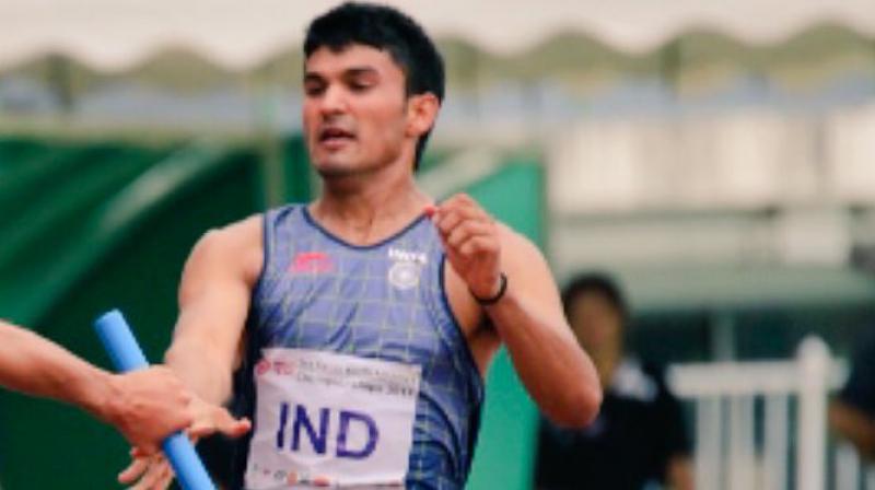 Last year, Chaudhary was selected for Asian Youth Championship held at Bangkok and had won a gold medal in the relay race. (Photo: Twitter)