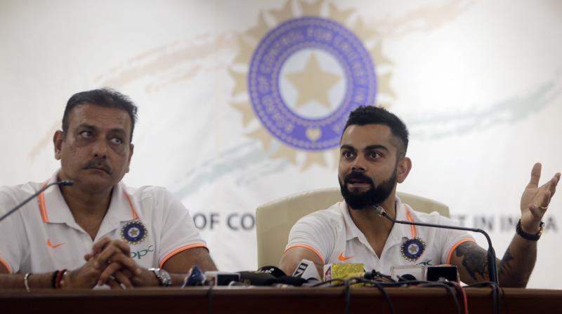 Questioned whether he or skipper Kohli has spoken to the team as to why they lost in South Africa and England, Shastri said that it was all about \seizing big moments\. (Photo: AP)