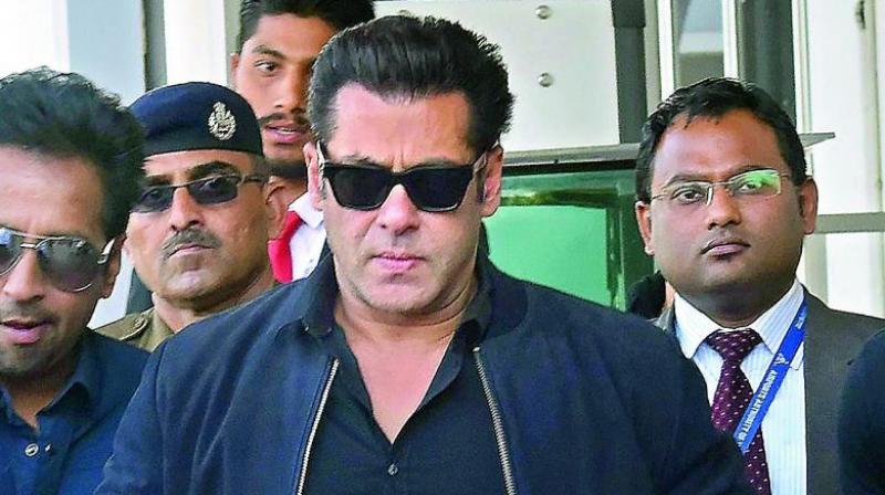 Shares of Mandhana Retail Ventures fell sharply soon after Salman Khan was convicted by a Jodhpur court in the 1998 blackbuck poaching case.