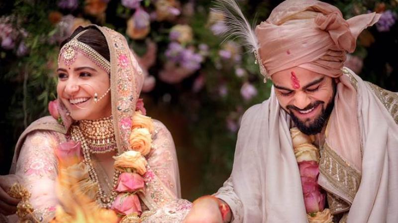 Virat and Anushkas photo from their marriage.