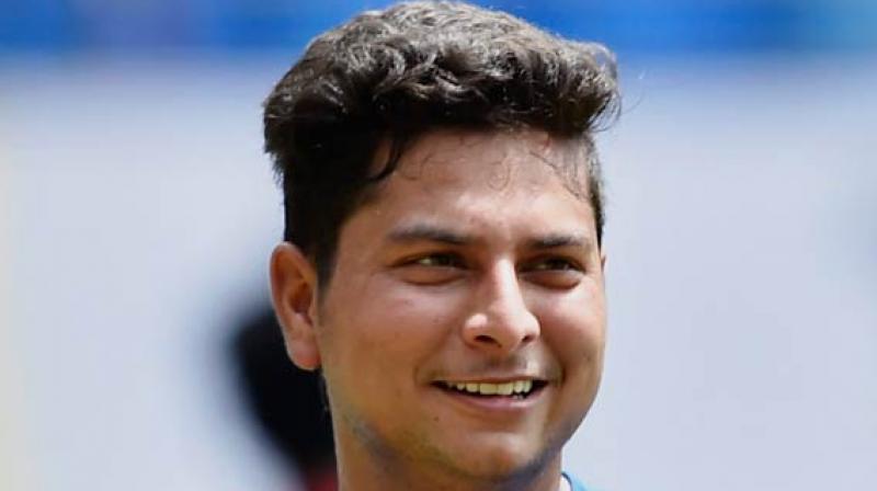 Kuldeep Yadav impressed one and all with his five-wicket haul during the first warm-up against England ahead of the three ODIs and three-match Twenty20 series. (Photo: PTI)